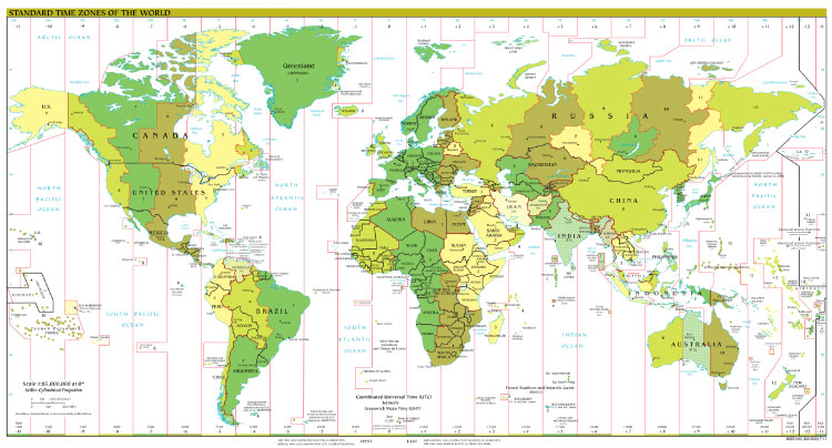 Bản đồ múi giờ trên thế giới