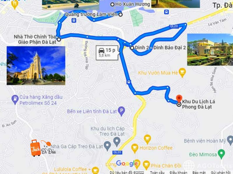 Các địa điểm tham quan gần khu du lịch Rừng Lá Phong