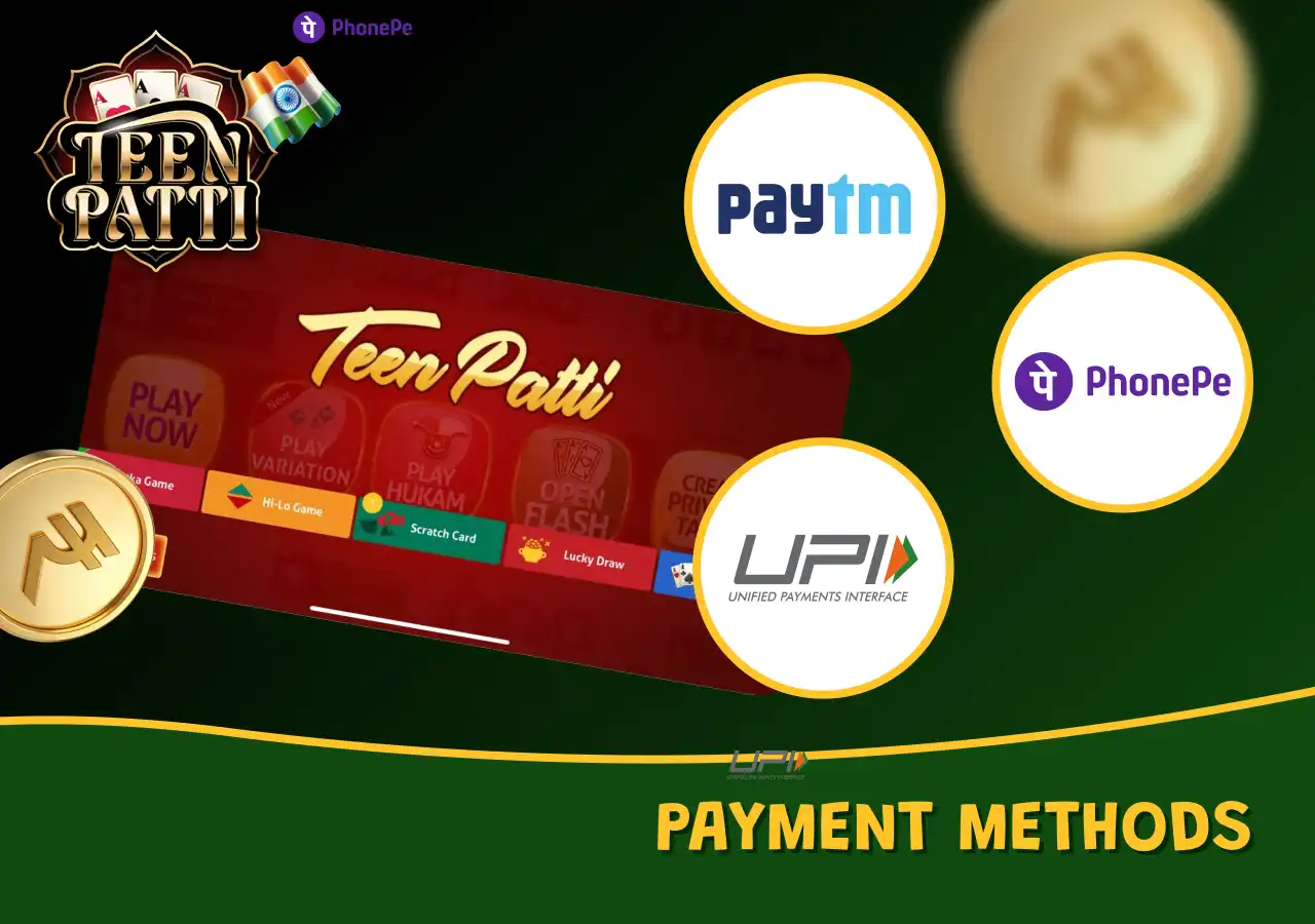 Payment methods for online casino players in India